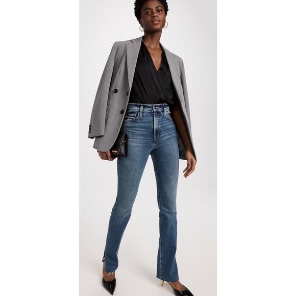 Women's Straight Leg Jeans - Blue - Picture 4 of 16